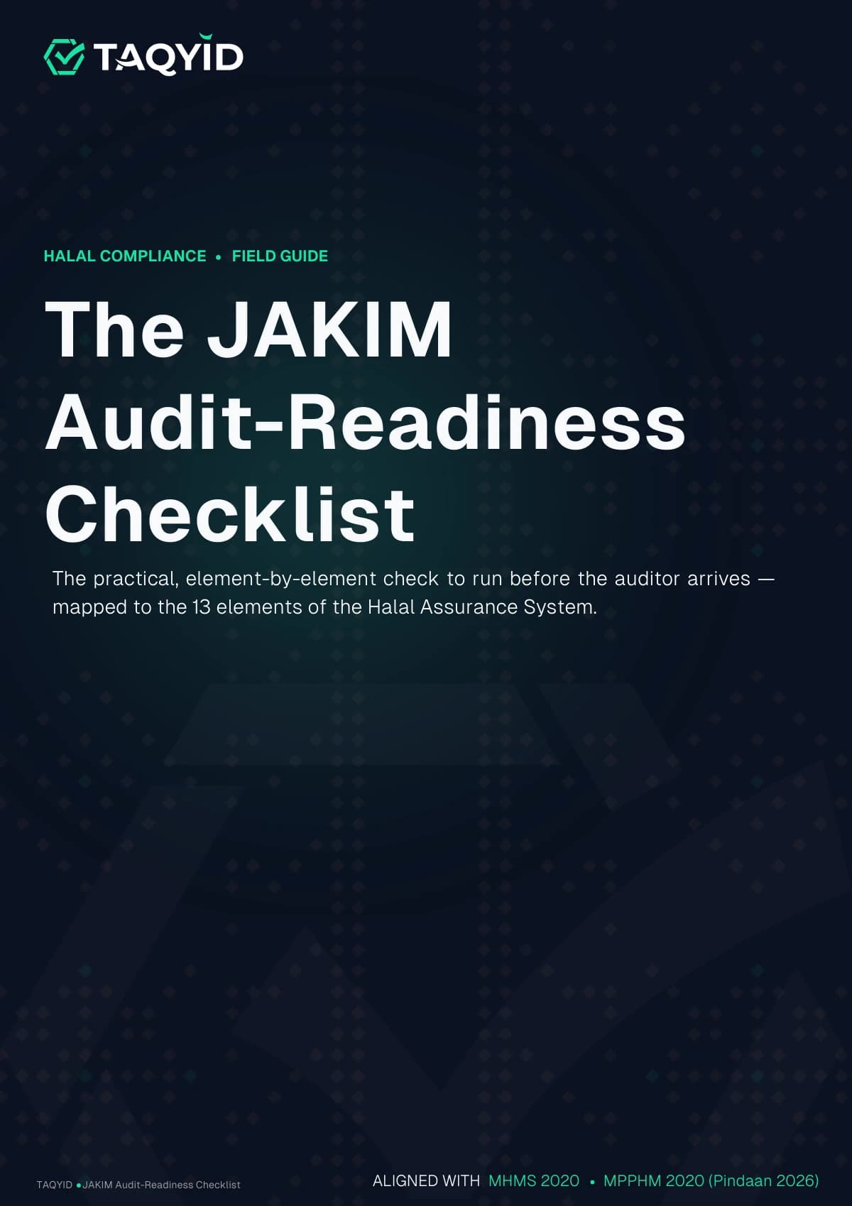 The JAKIM Audit-Readiness Checklist — cover